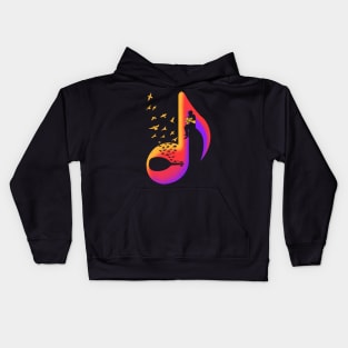 Oud Music Player Kids Hoodie